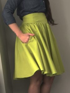 DIY Gathered Circle Skirt from appletreesewing.com